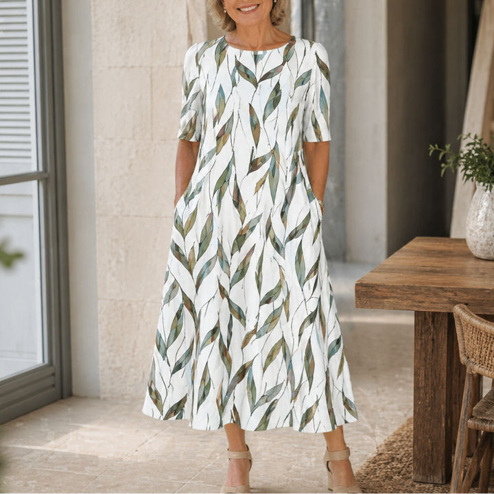 Sarah | Effortless Floral Midi Dress