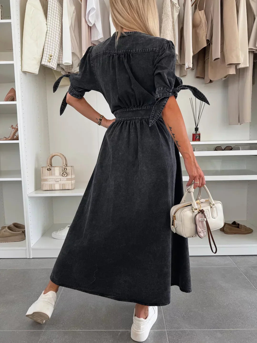 Isla™ | Radiant Denim Dress