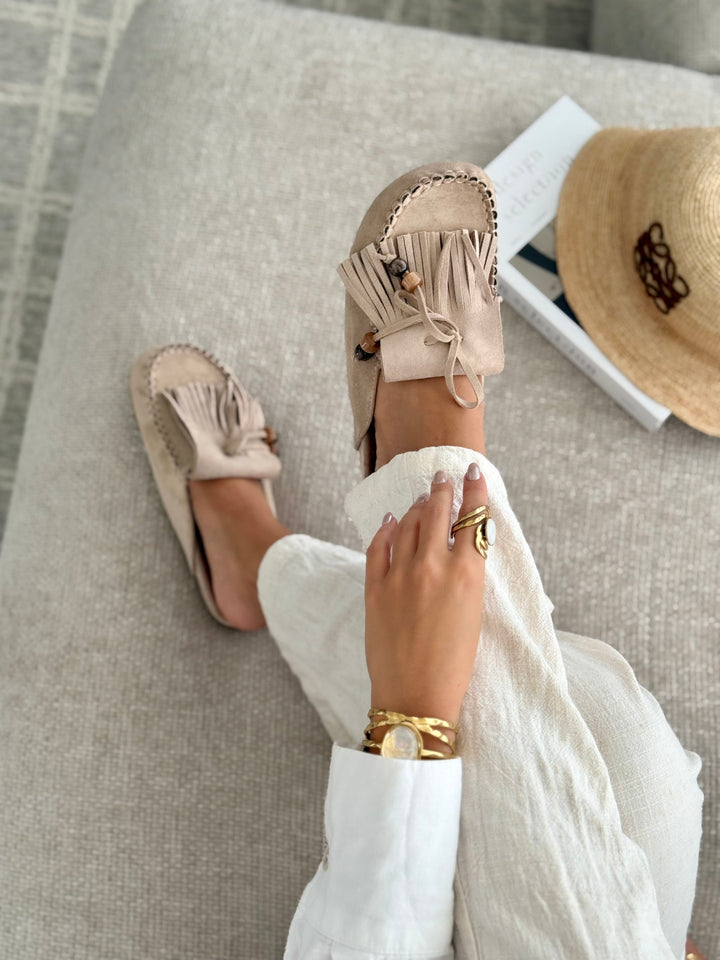 Sabrina | Taupe Loafers