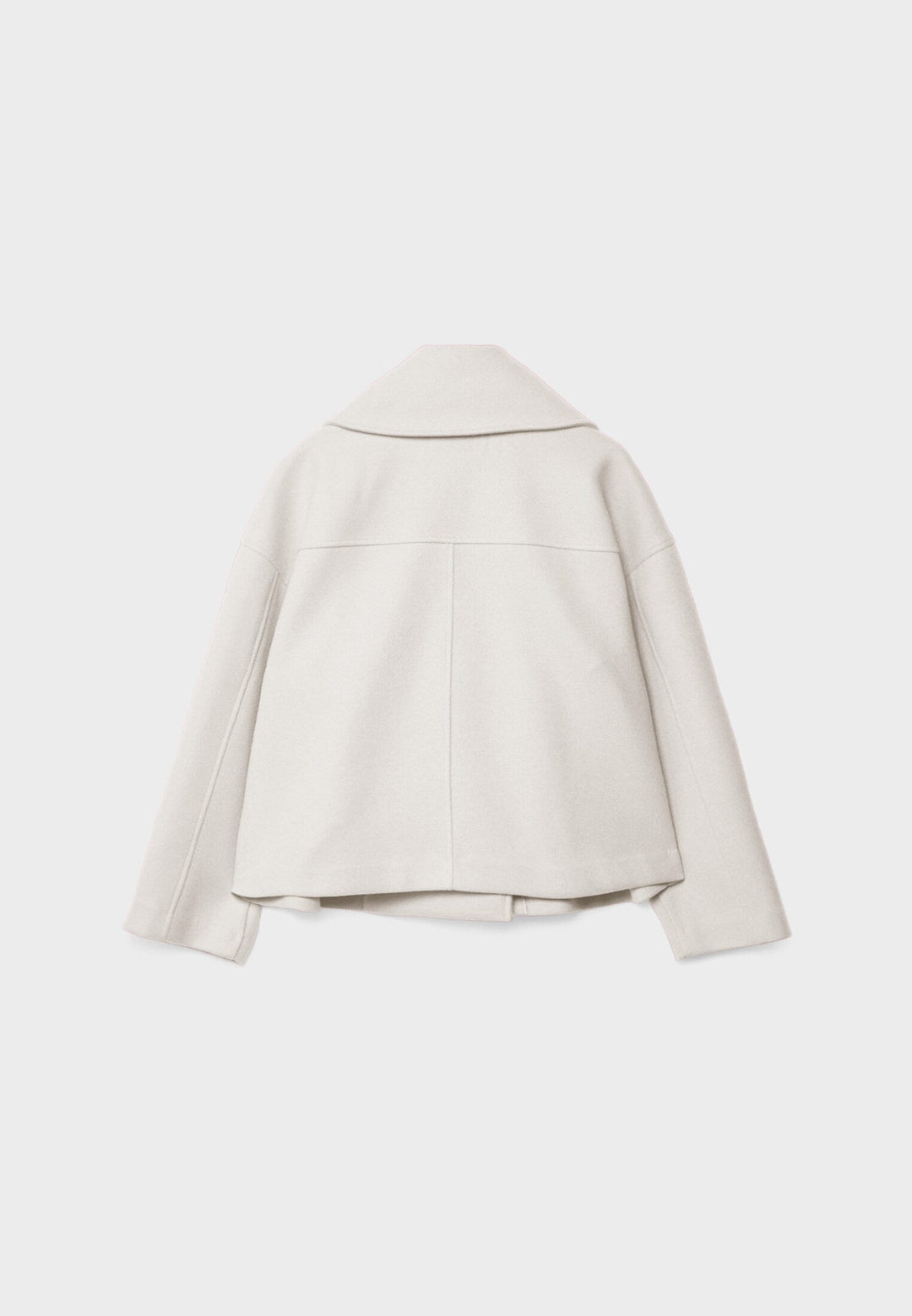 Harlow | Womens Double-Breasted Cropped Wool Blend Jacket