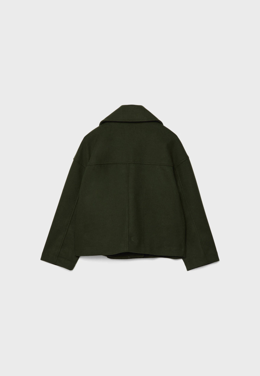 Harlow | Womens Double-Breasted Cropped Wool Blend Jacket