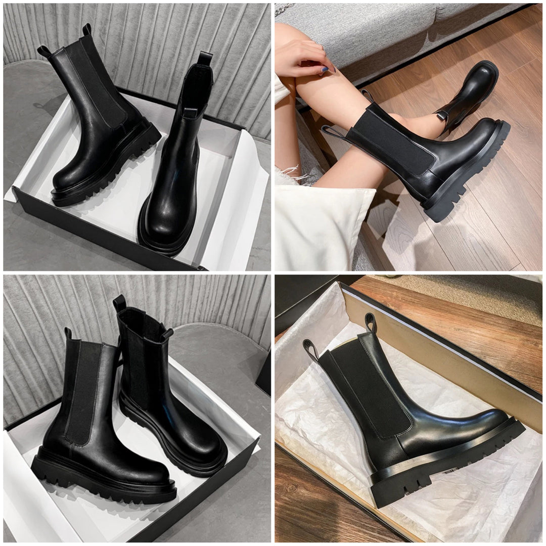 Camellia | Platform Chelsea Boots Womens Chunky