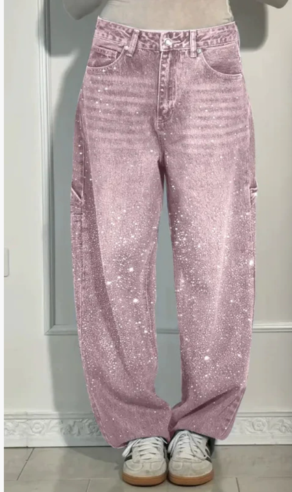 Katherine – Women’s Denim Balloon Trousers for Effortless Confidence