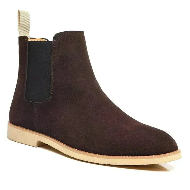 Dorothea | Suede Chelsea Boots Block Heel