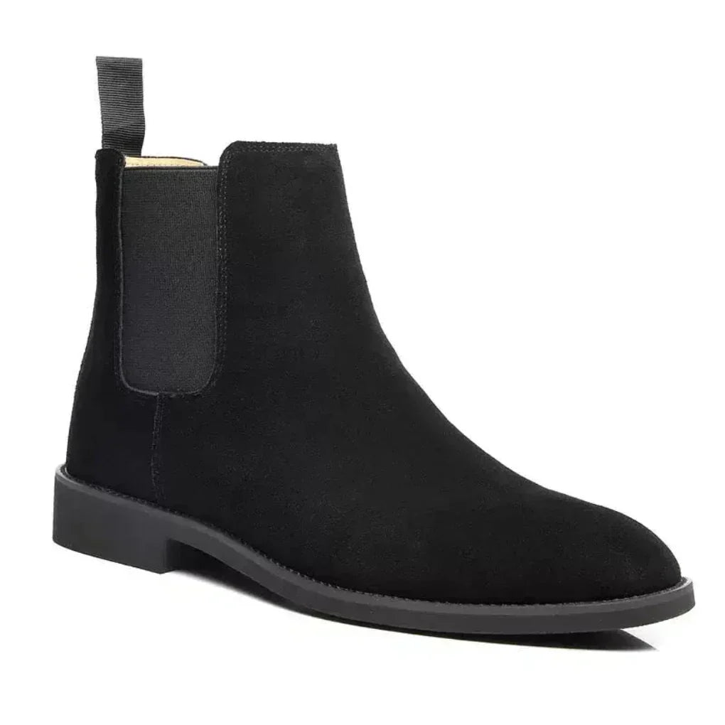 Dorothea | Suede Chelsea Boots Block Heel