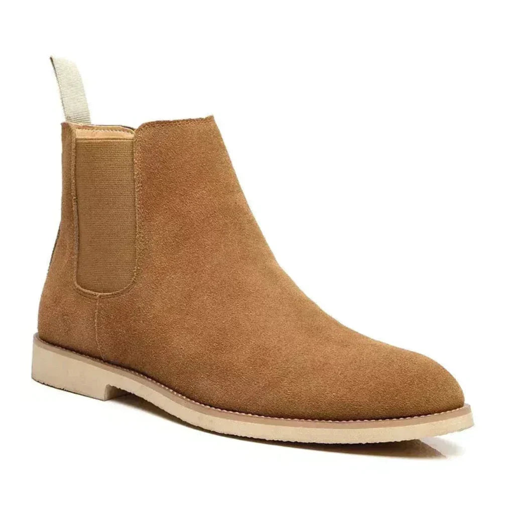 Dorothea | Suede Chelsea Boots Block Heel