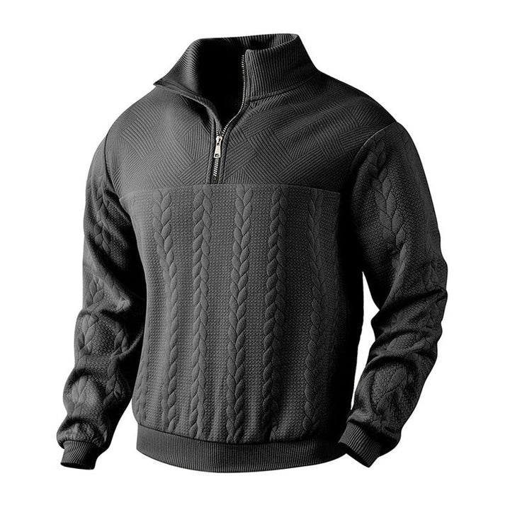 Gregory | Mens Cable Knit Quarter Zip Jumper