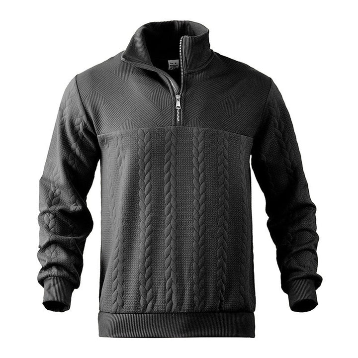 Gregory | Mens Cable Knit Quarter Zip Jumper