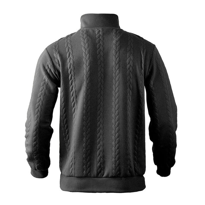 Gregory | Mens Cable Knit Quarter Zip Jumper