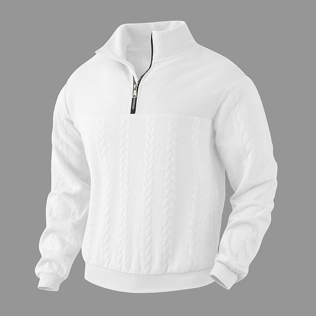 Gregory | Mens Cable Knit Quarter Zip Jumper