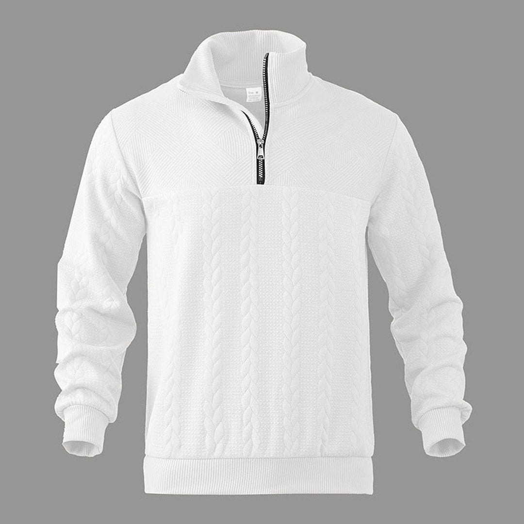 Gregory | Mens Cable Knit Quarter Zip Jumper