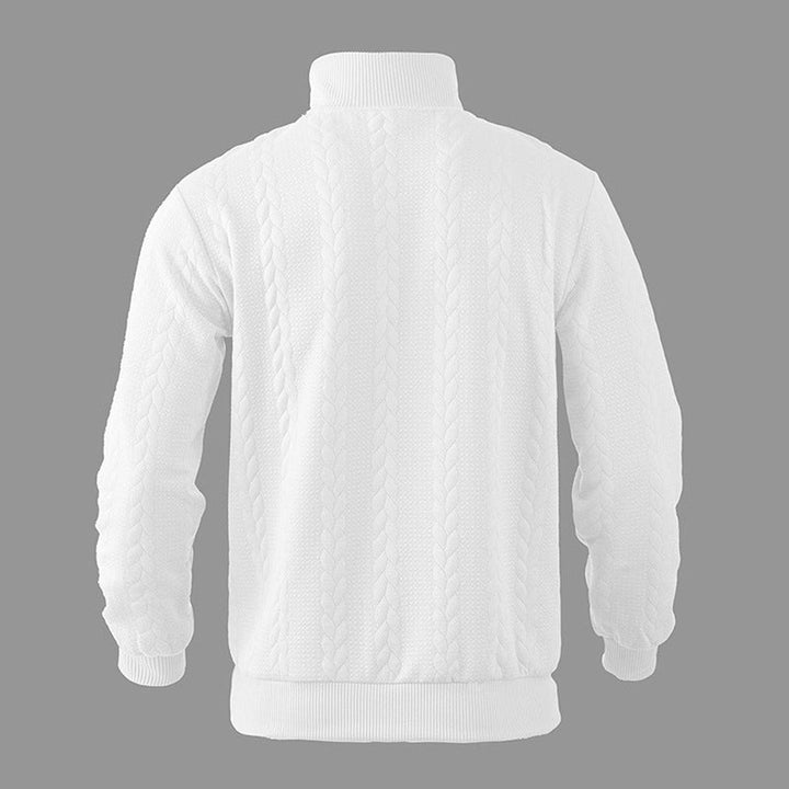 Gregory | Mens Cable Knit Quarter Zip Jumper
