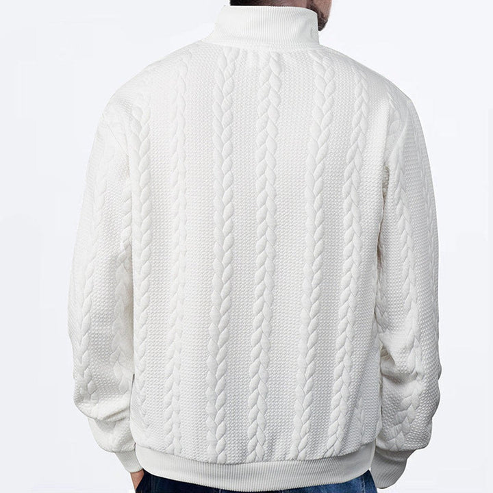 Gregory | Mens Cable Knit Quarter Zip Jumper