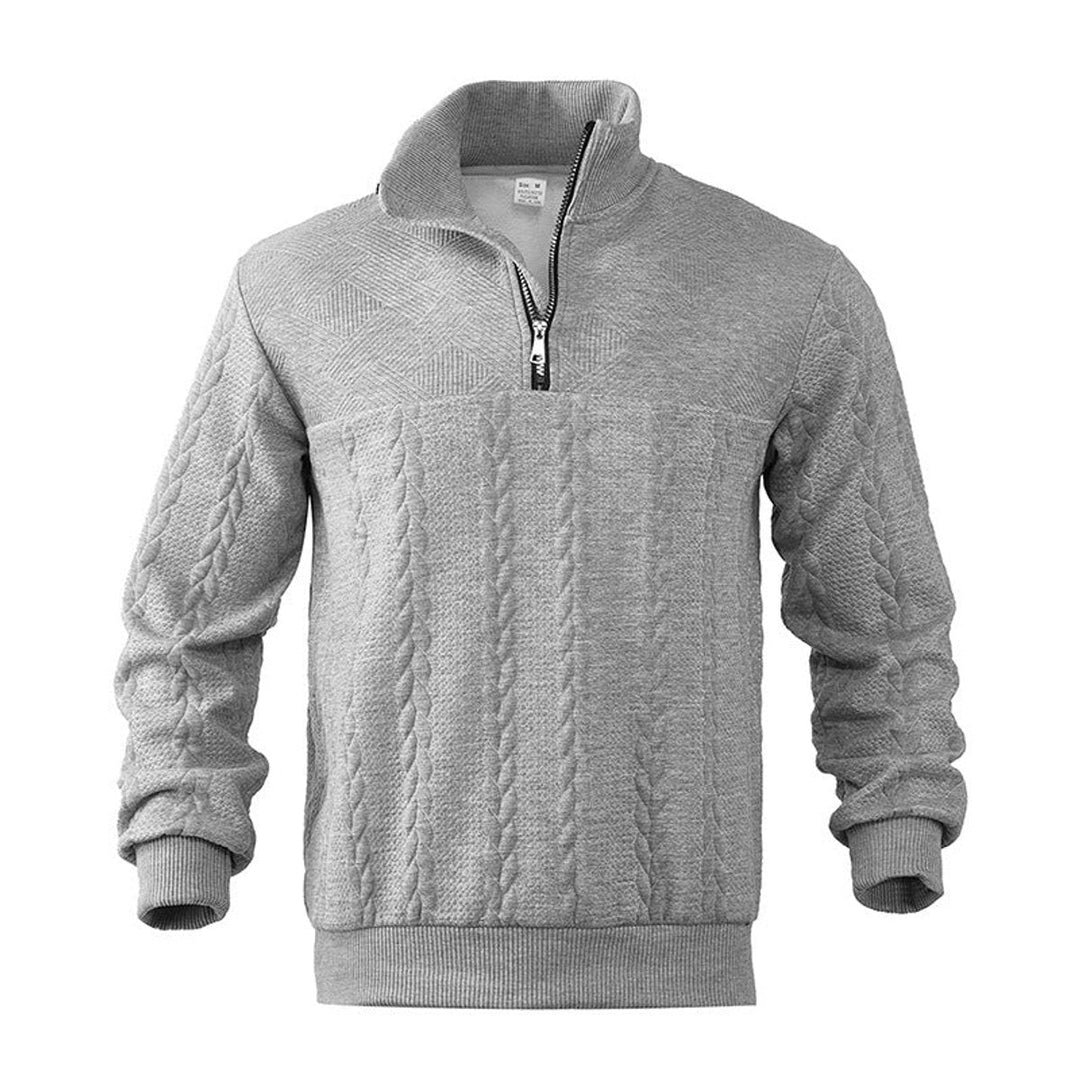 Gregory | Mens Cable Knit Quarter Zip Jumper