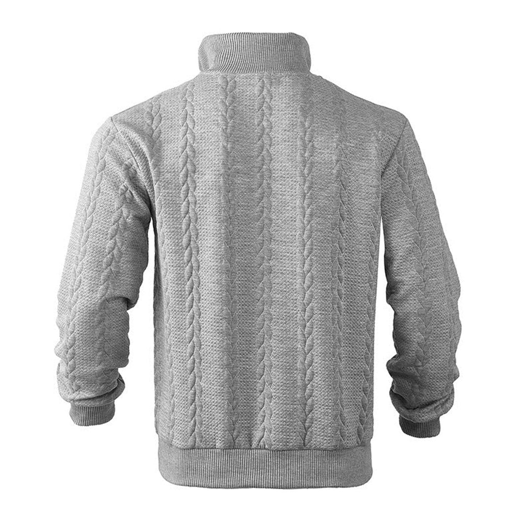 Gregory | Mens Cable Knit Quarter Zip Jumper