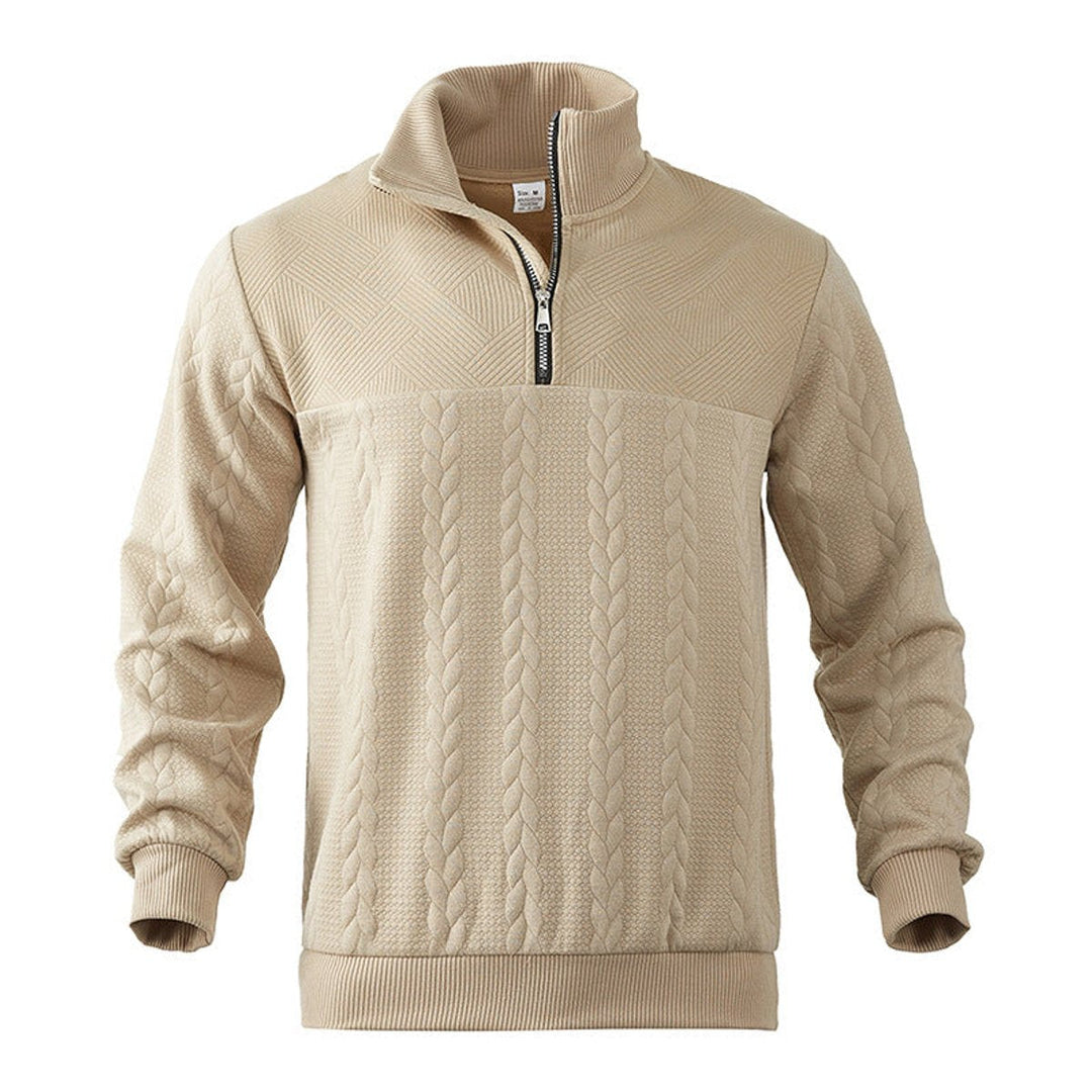 Gregory | Mens Cable Knit Quarter Zip Jumper