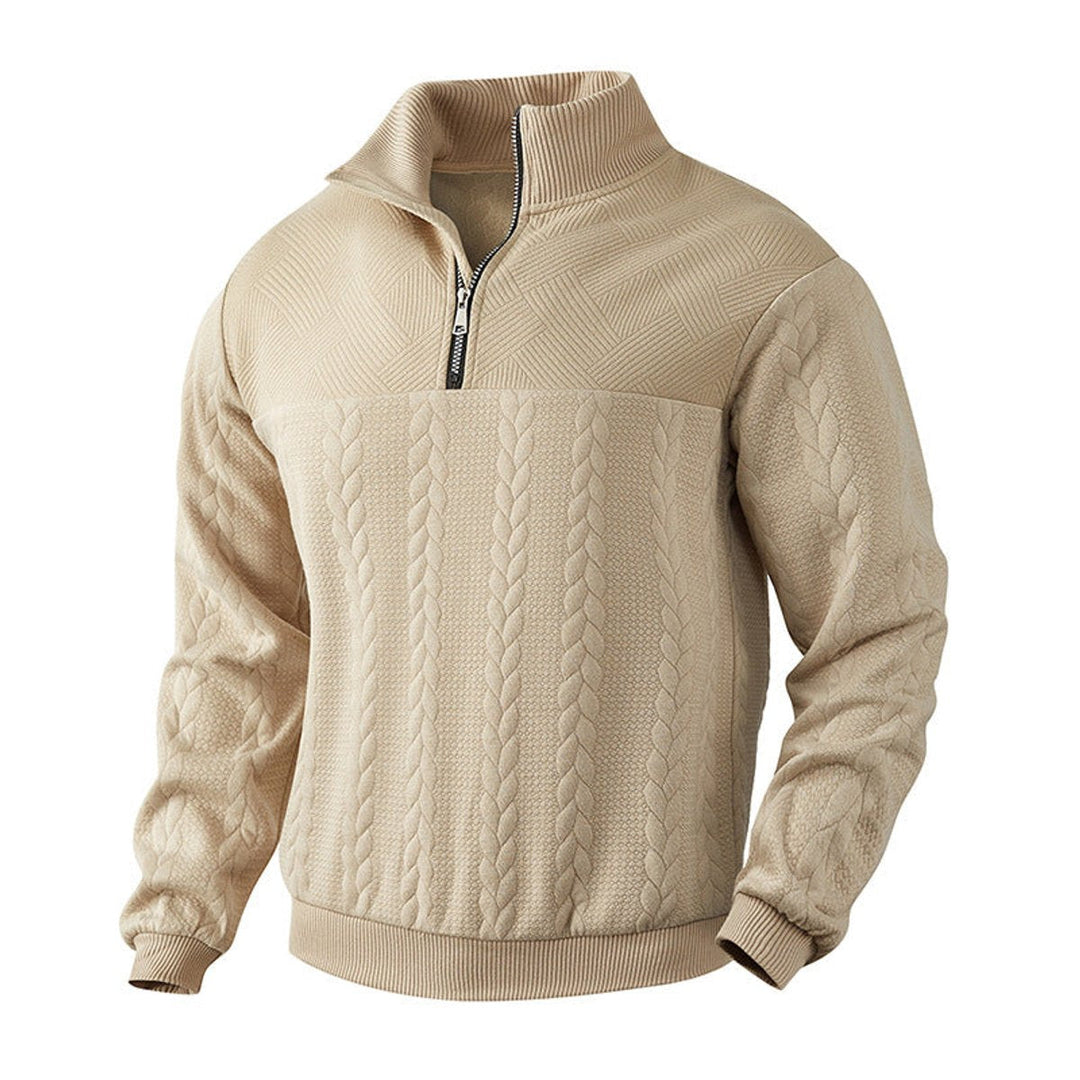 Gregory | Mens Cable Knit Quarter Zip Jumper