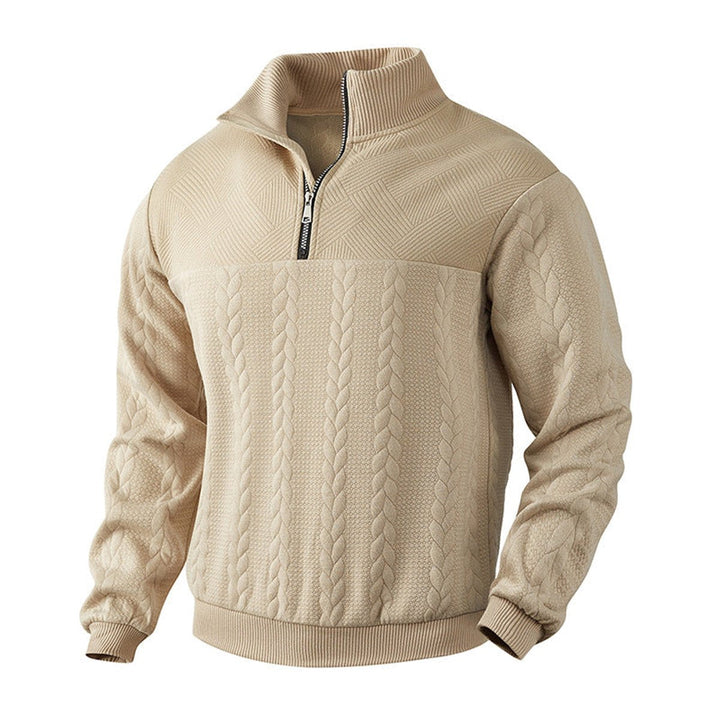 Gregory | Mens Cable Knit Quarter Zip Jumper