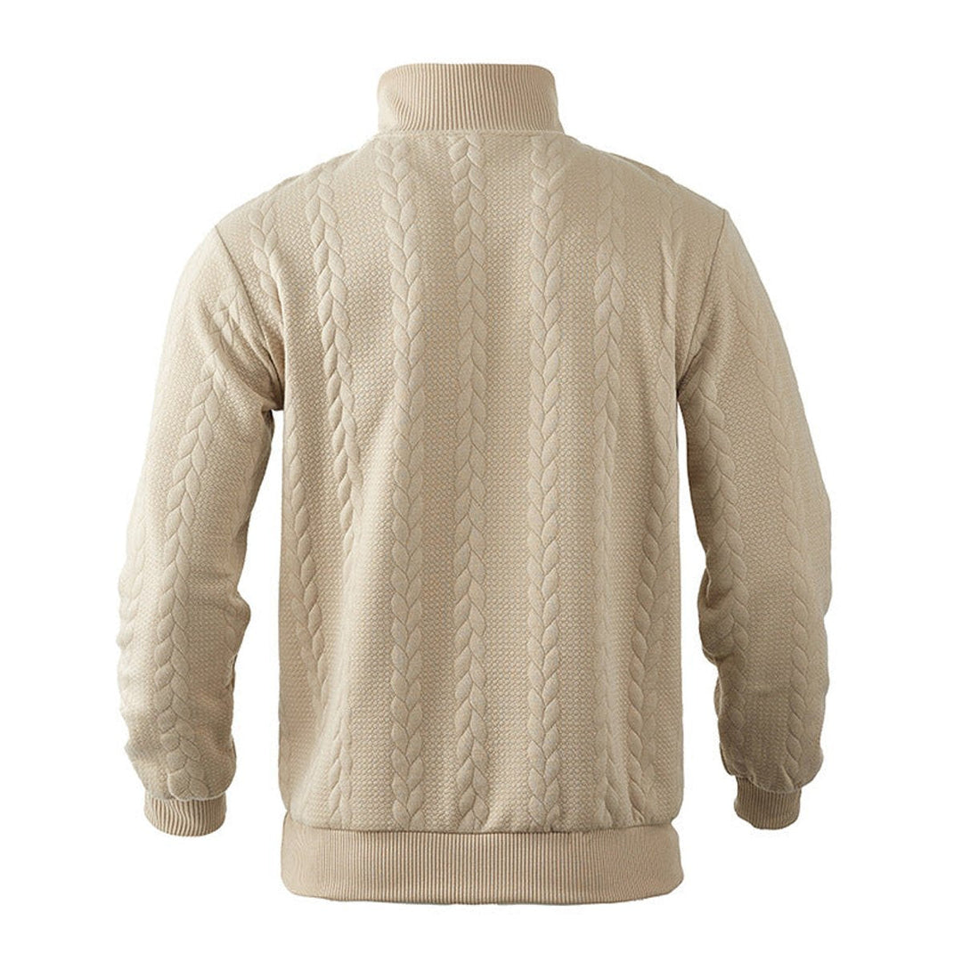 Gregory | Mens Cable Knit Quarter Zip Jumper