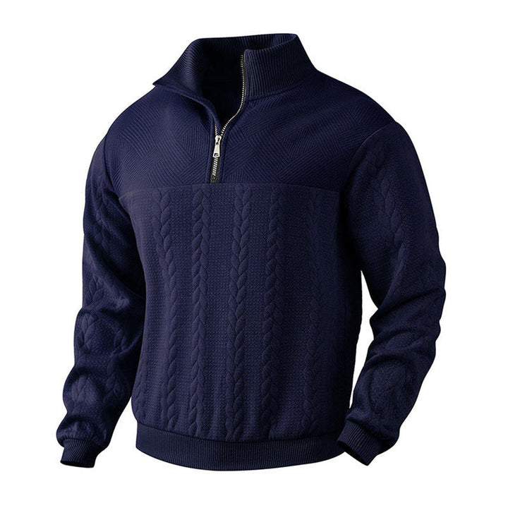 Gregory | Mens Cable Knit Quarter Zip Jumper