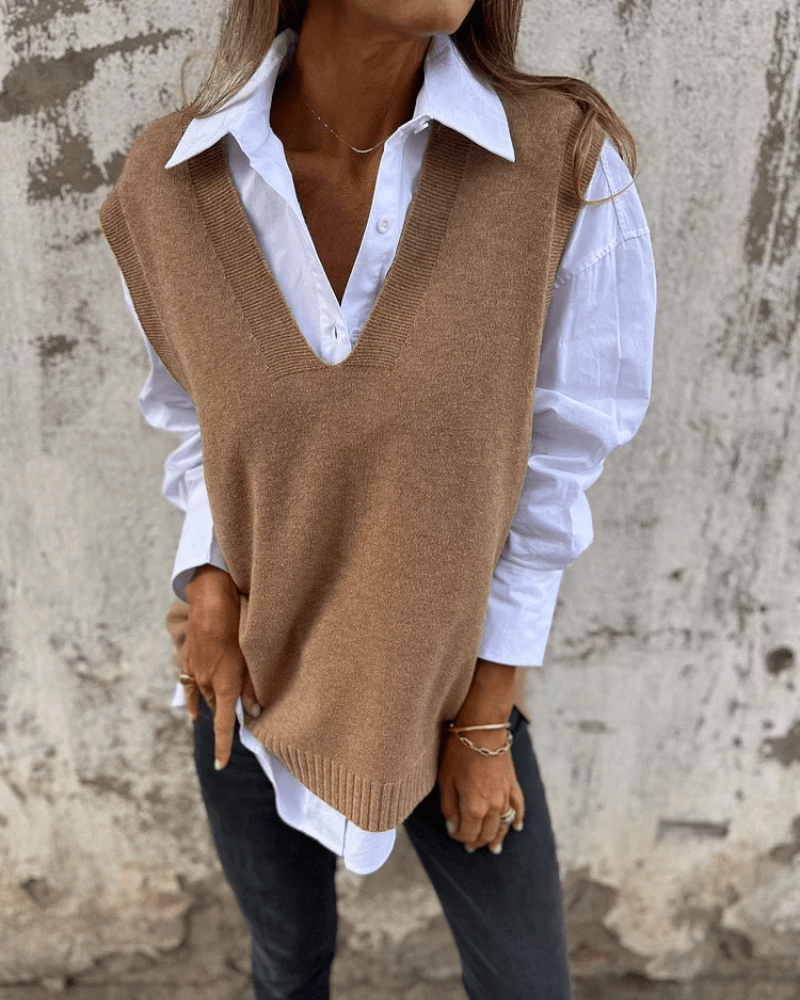 Grace | Elegant Sleeveless Knit Vest