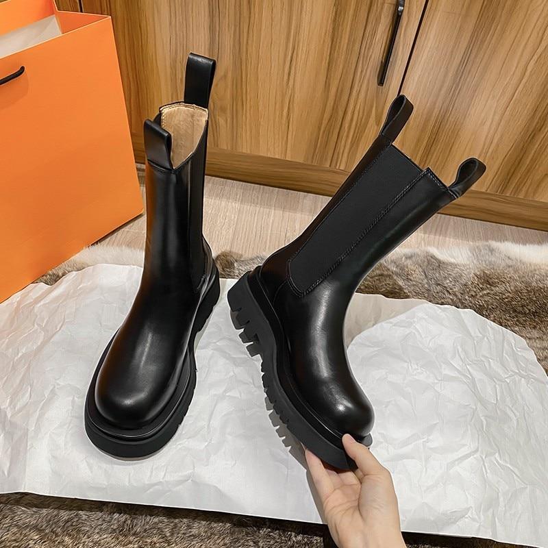 Camellia | Platform Chelsea Boots Womens Chunky