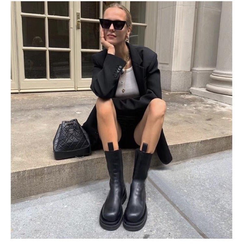 Camellia | Platform Chelsea Boots Womens Chunky
