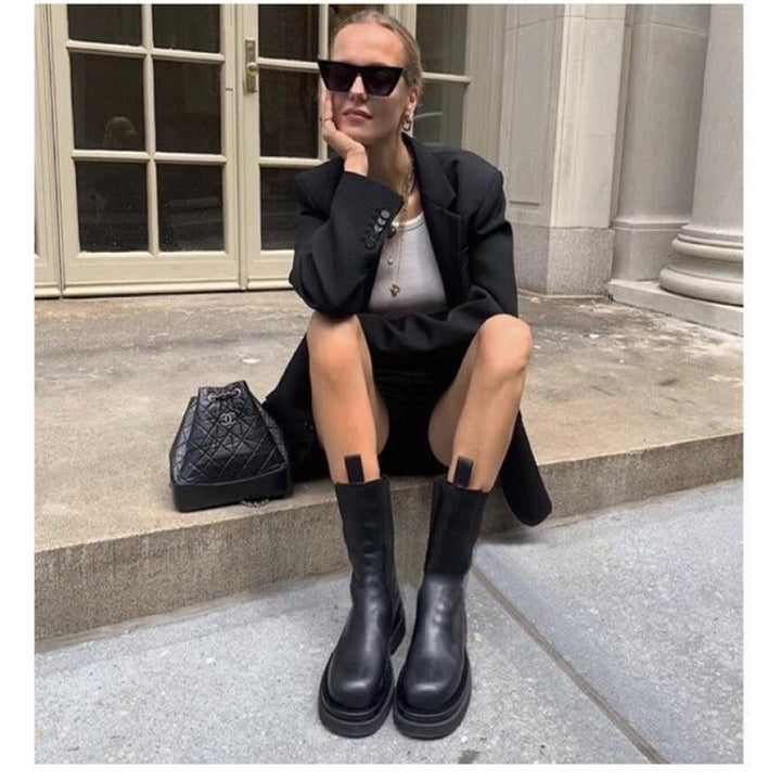 Camellia | Platform Chelsea Boots Womens Chunky