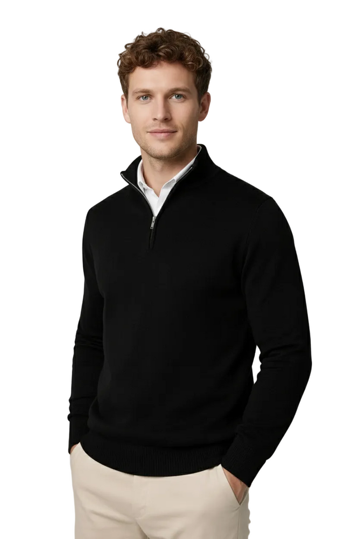 Edward | Mens Half Zip Knit Jumper