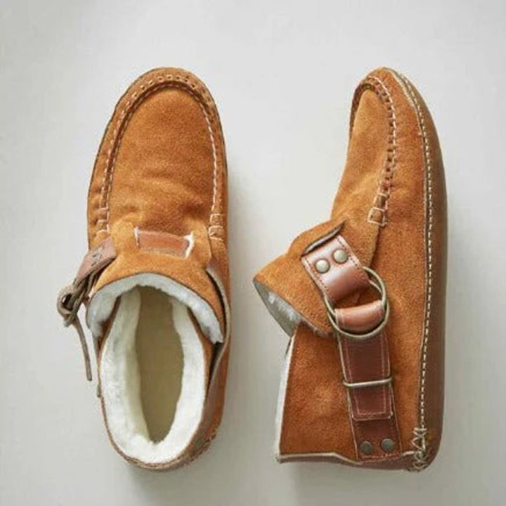 Nora | Buckle Strap Block Heel Boots