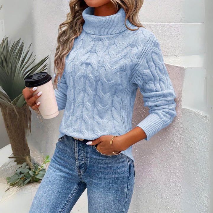 Gemma | Cosy Cable Knit Turtleneck Jumper