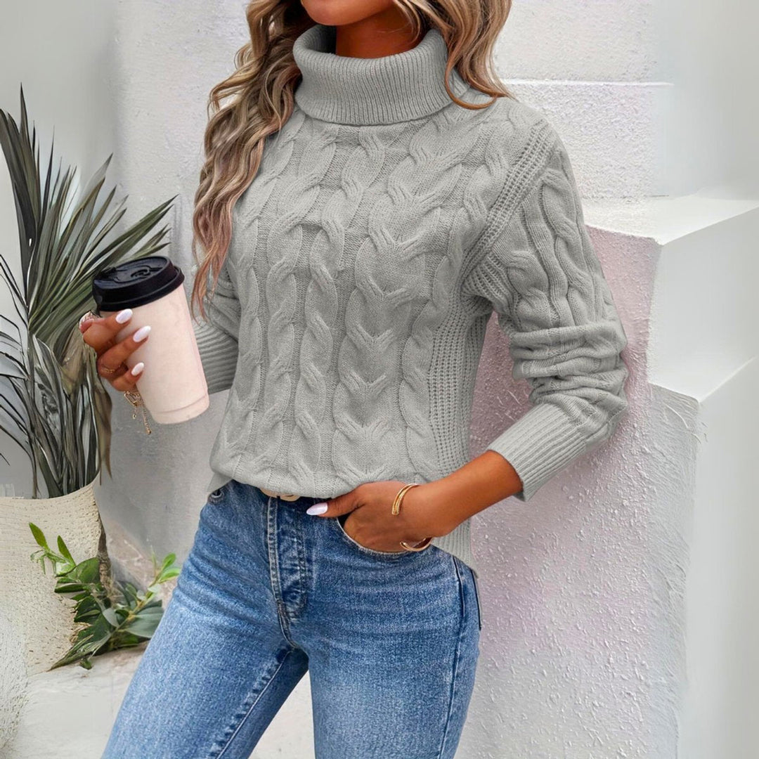 Gemma | Cosy Cable Knit Turtleneck Jumper