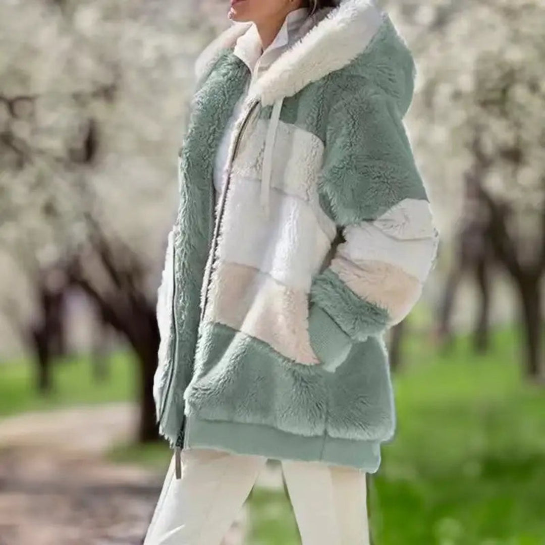 Charlotte | Cosy Patchwork Zip Up Fur