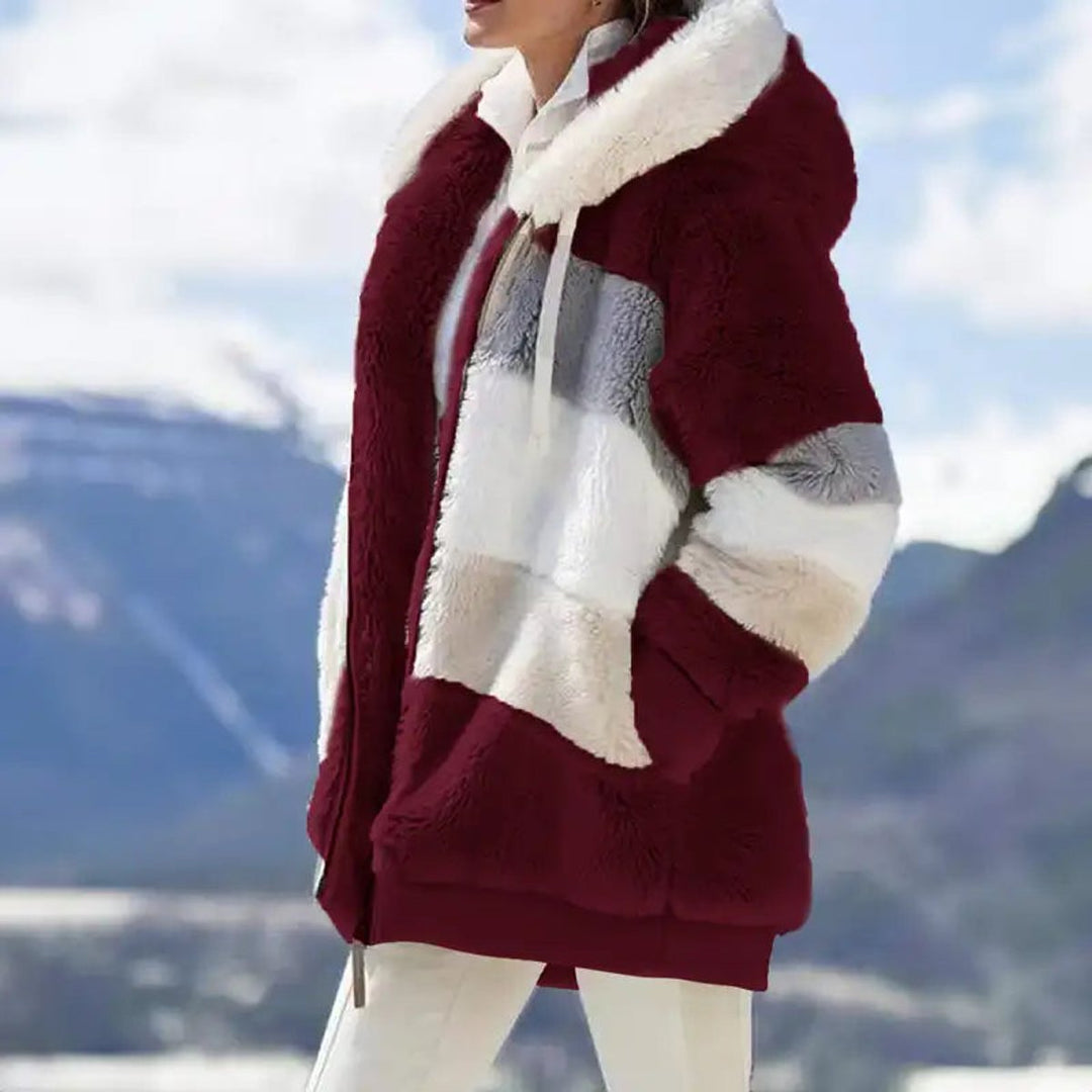 Charlotte | Cosy Patchwork Zip Up Fur