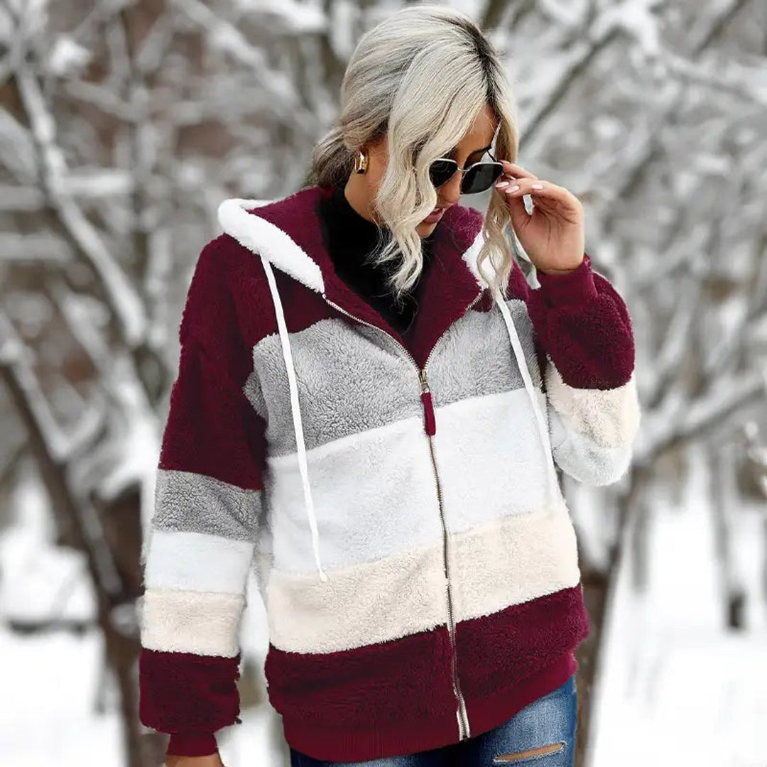Charlotte | Cosy Patchwork Zip Up Fur