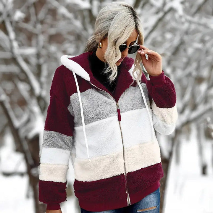 Charlotte | Cosy Patchwork Zip Up Fur