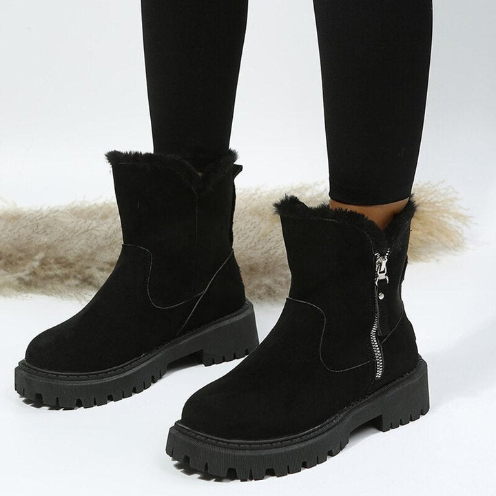 Alice | Faux Suede Fur Lined Boots