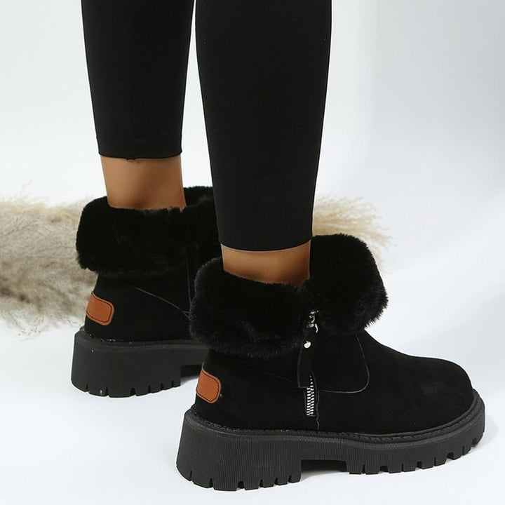 Alice | Faux Suede Fur Lined Boots