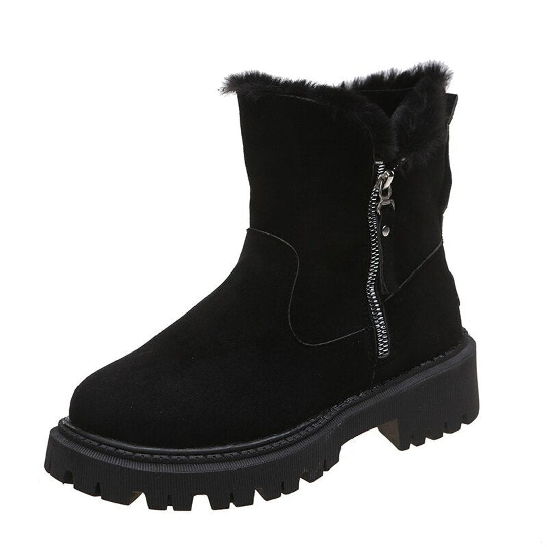 Alice | Faux Suede Fur Lined Boots