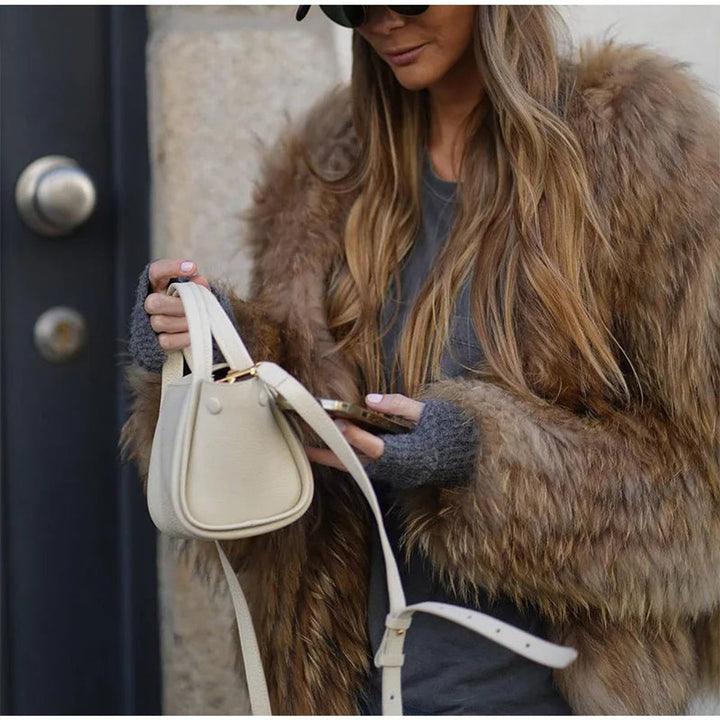 Hazel | Fluffy Short Cropped Faux Jacket