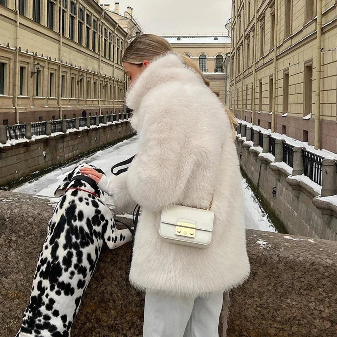 Alice | Fluffy Oversized Teddy Faux Jacket