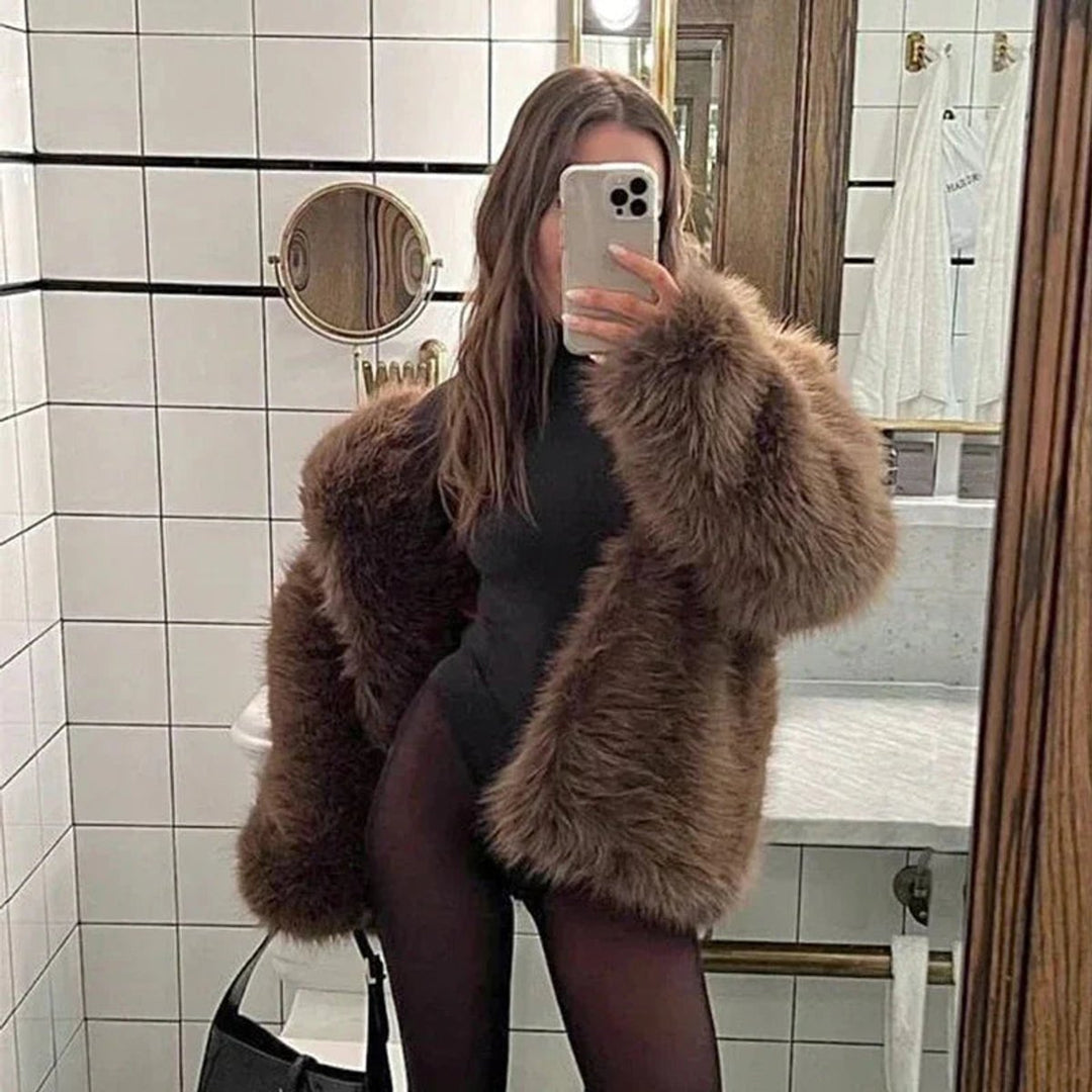 Alice | Fluffy Oversized Teddy Faux Jacket