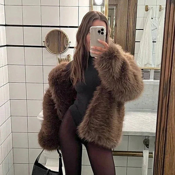 Alice | Fluffy Oversized Teddy Faux Jacket
