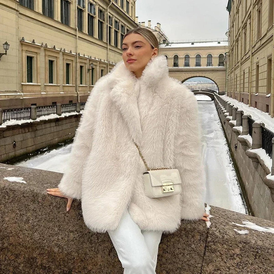 Alice | Fluffy Oversized Teddy Faux Jacket