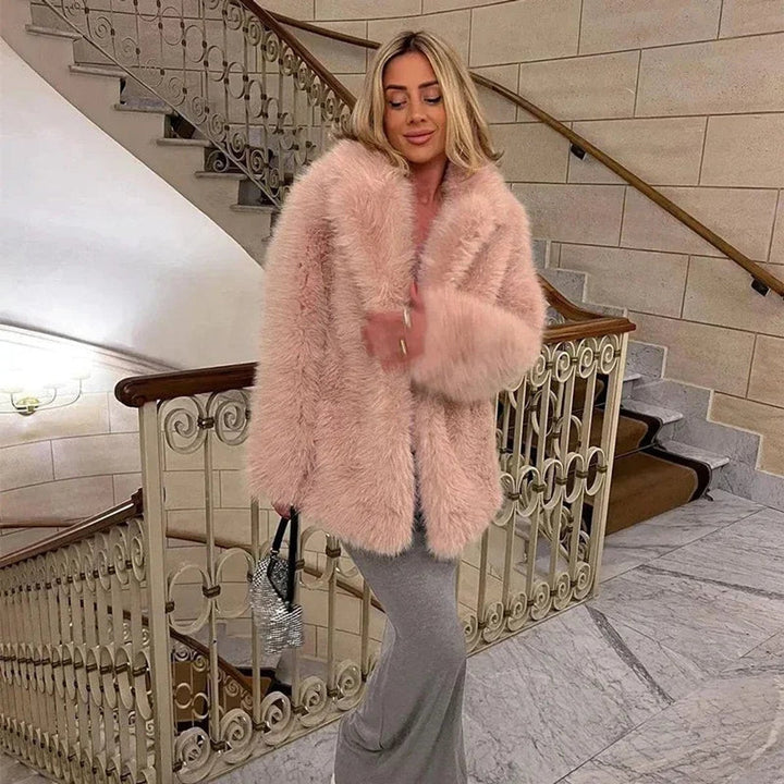Alice | Fluffy Oversized Teddy Faux Jacket