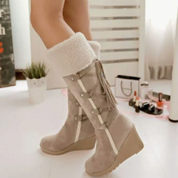 Vera | Wedge Knee High Boots