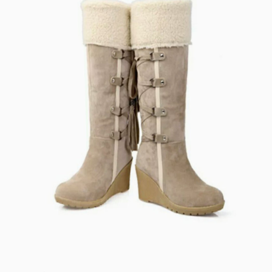 Vera | Wedge Knee High Boots