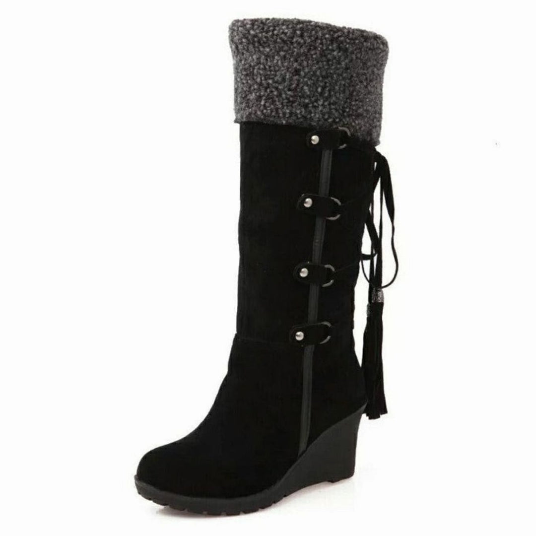 Vera | Wedge Knee High Boots