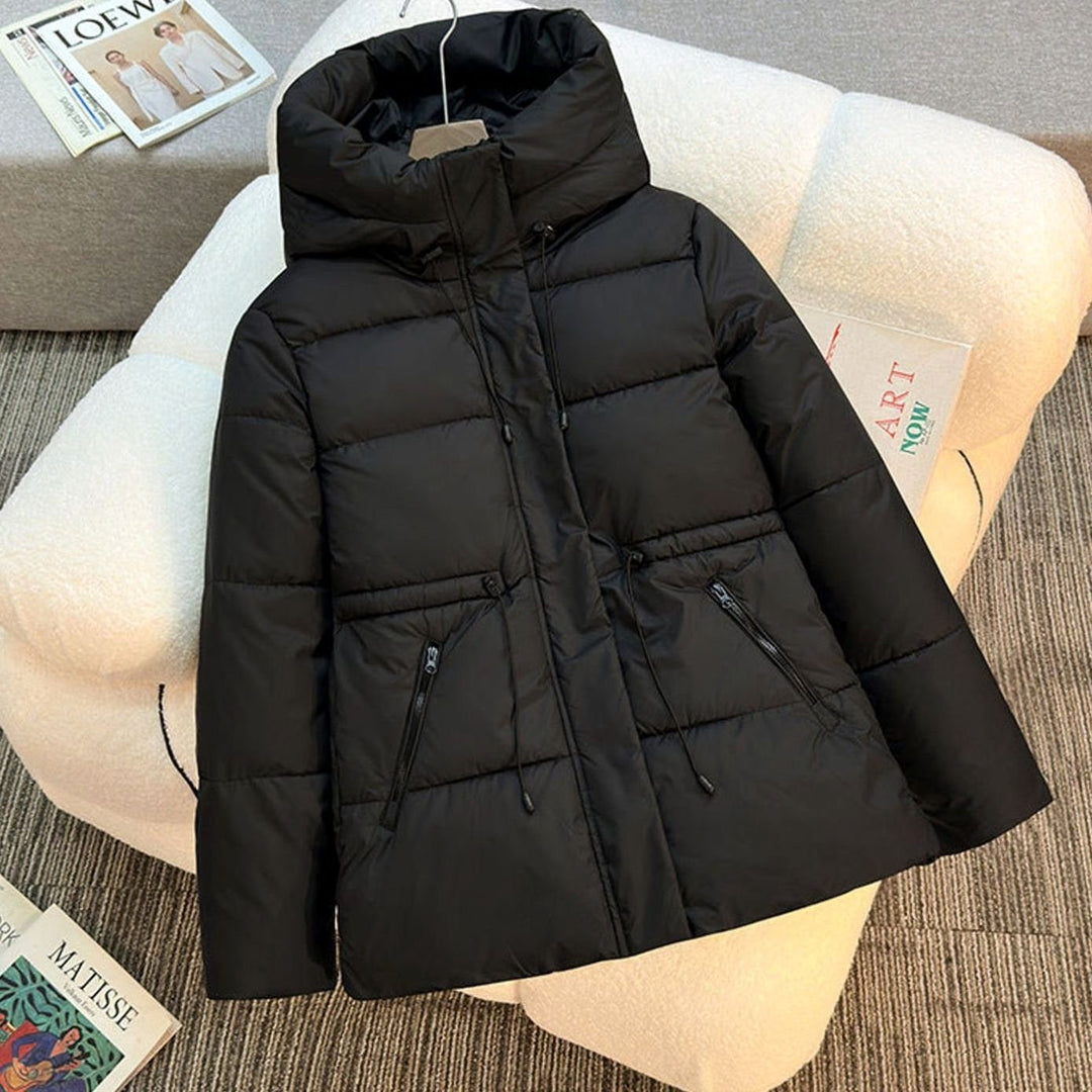 Ione | Short Drawstring Hooded Puffer Jacket