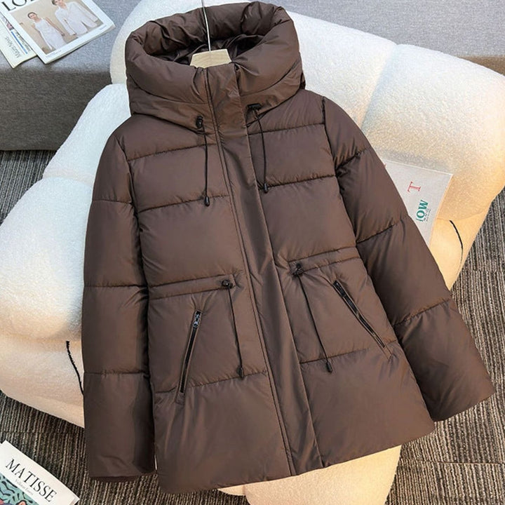 Ione | Short Drawstring Hooded Puffer Jacket